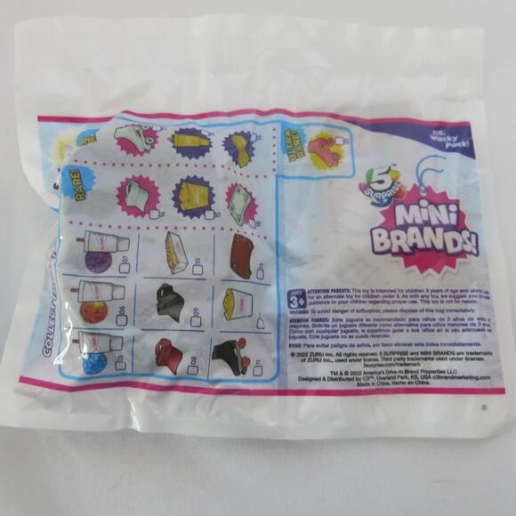 SONIC DRIVE IN WACKY PACK Mini Brands #09 Black Visor New/Unopened - Picture 5 of 5